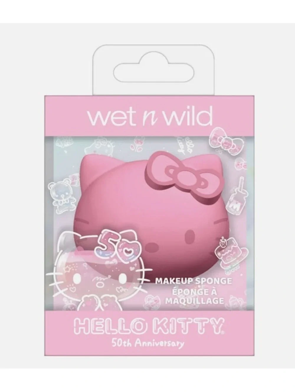 Wet n Wild Hello Kitty Black Tote Bag with Makeup Brush and Sponge Bundle